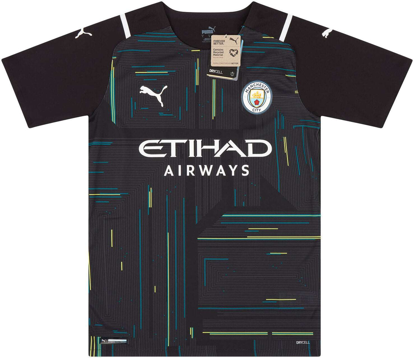 21-22 Manchester City Player Issue GK S/S Shirt - mysteryjerseys.ca